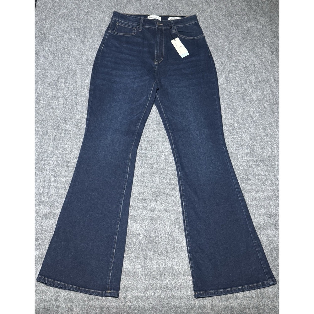 American Tall Chloe High Rise Flare Dark Indigo Dusk Blue Women 34/37 NEW NWT